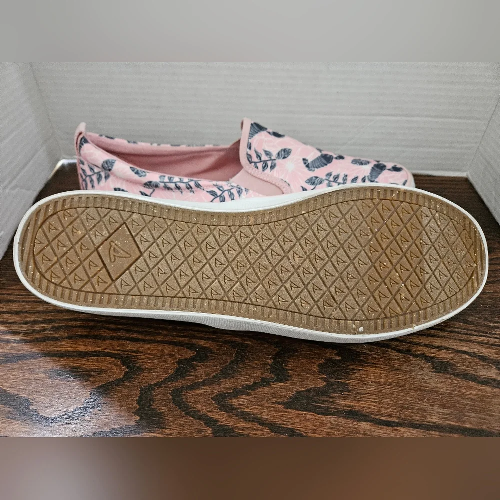 Sperry Women's Size 12 Top Sider Pink Canvas Low Top Slip On Sneakers. (5) - Picture 4 of 7